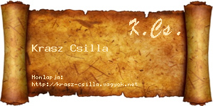 Krasz Csilla névjegykártya